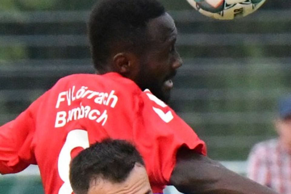 Positive Ausnahme beim FV Lörrach-Brombach: Lamin Colley (oben).