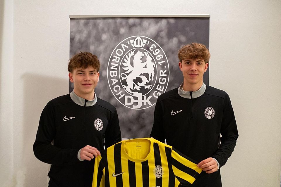 Arne Häusler (li.) und Luis Eder zieht es vom 1. FC Passau zur DJK Vornbach