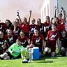 Bezirksliga, wir kommen! Die Schwaiger Frauen und das Trainerteam feierten bereits letzte Woche die Meisterschaft und damit verbunden den Aufstieg in die Bezirksliga.