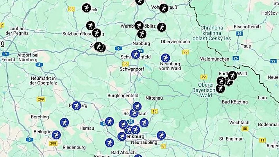 So wurden die 32 Bezirksliga-Vereine eingruppiert. – Grafik: Fraunholz/BFV