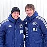 Niklas Schäfer (links) ist neuer Co-Trainer des TSV Westvororte und bildet das Trainerteam mit Chef-Coach Daniel Gehrt (rechts.