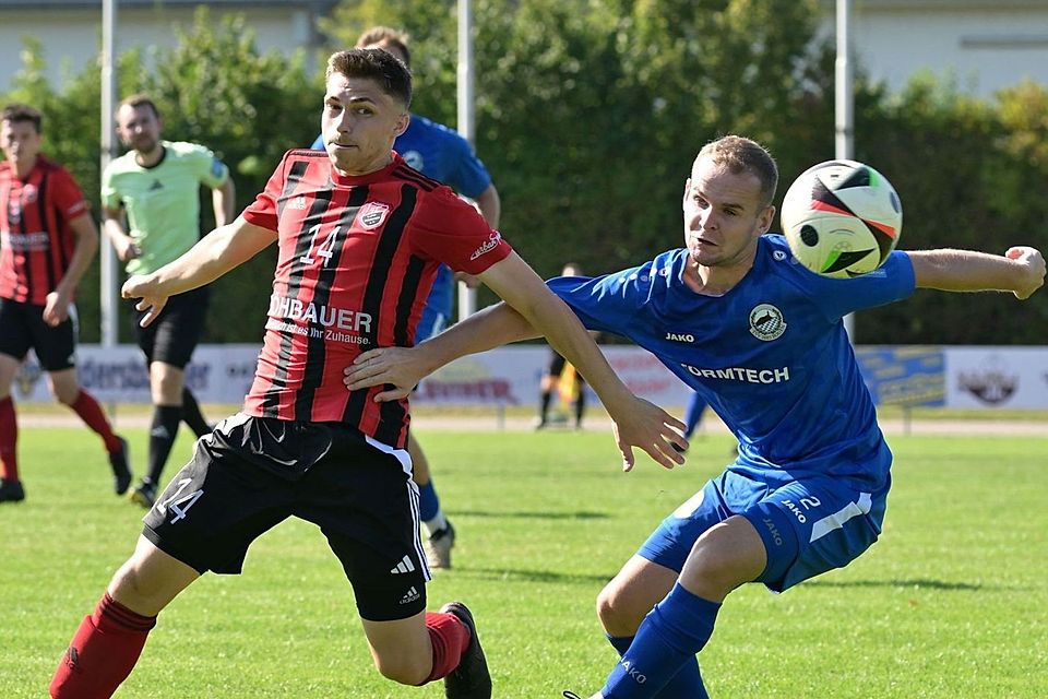 Das Hinspiel gegen Bogen ging für Fabian Geitner (links) und Luhe-Wildenau mit 1:3 verloren.