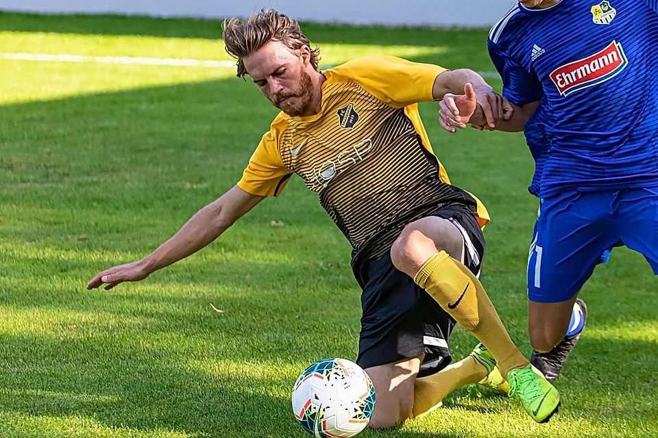 Dominik Dürr brachte den FC Thalhofen mit dem 1:0 auf die Siegerstraße.