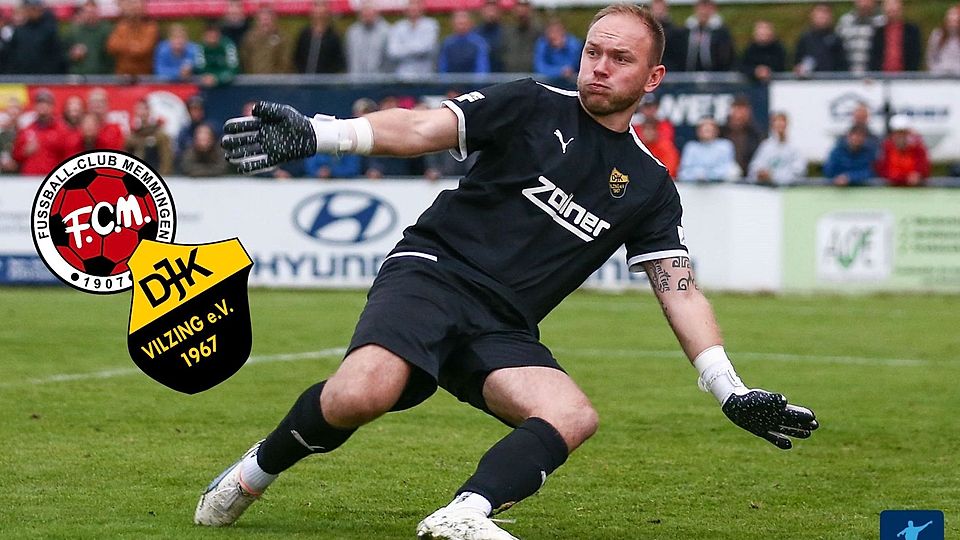 Vilzings Keeper Max Putz und Kollegen steht eine winterliche Fahrt nach Memmingen bevor.