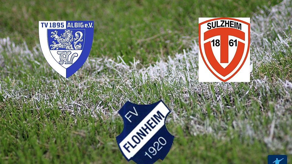Drei Vereine kämpfen in der B-Klasse Alzey-Worms Nord noch um die letzten beiden Plätz für die Aufstiegsrunde: TV Albig (links), FV Flonheim (mitte) und der TV Sulzheim (rechts).
