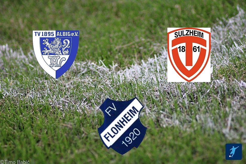 Drei Vereine kämpfen in der B-Klasse Alzey-Worms Nord noch um die letzten beiden Plätz für die Aufstiegsrunde: TV Albig (links), FV Flonheim (mitte) und der TV Sulzheim (rechts).