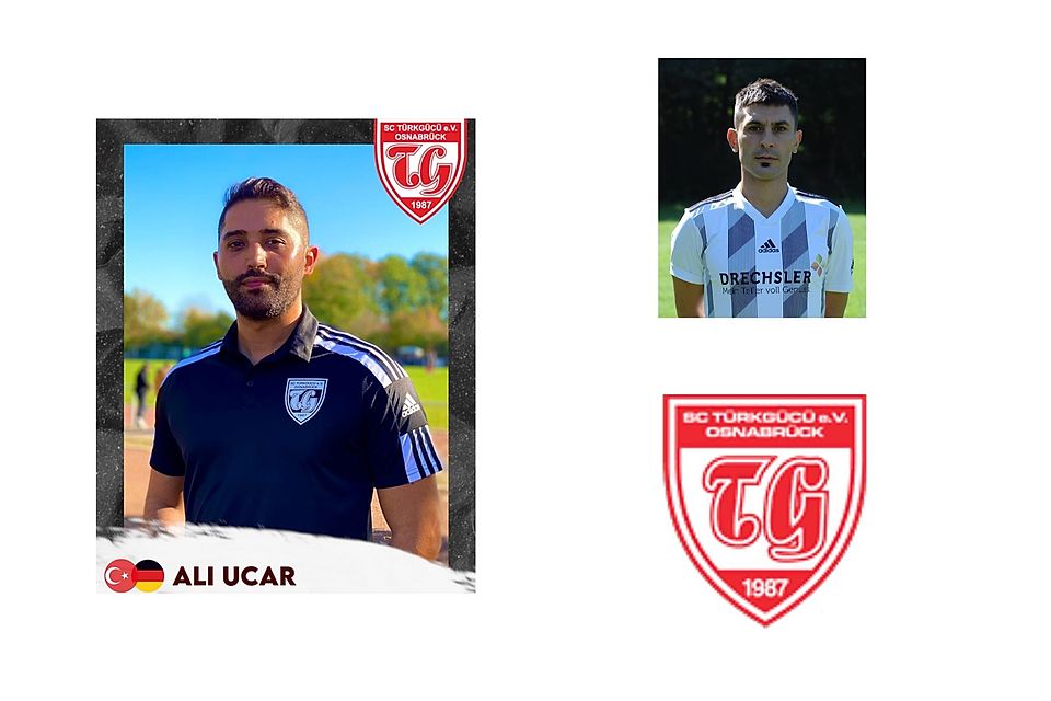 Zeigte sich erfreut über den Transfer von Furkan Güraslan (o.r.): Türkgücü-Trainer Ali Ucar (l.).