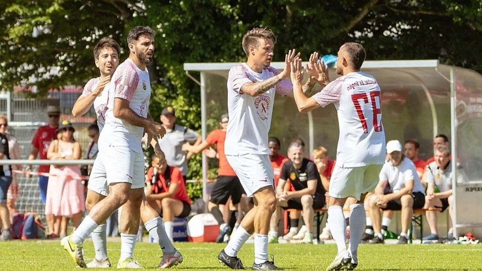 Jubel beim Oberliga-Aufsteiger aus Singen