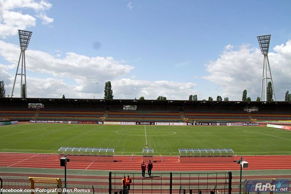 Friedrich-Ludwig-Jahn-Stadion im Prenzlauer Berg. Foto: Ben Remus