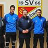 Von links: Abteilungsleiter Dominik Schmidl, das neue Trainerteam Michael Renner, Helmut Bedö und Deniz Arslan sowie Mario Zeitler aus der Vorstandschaft.