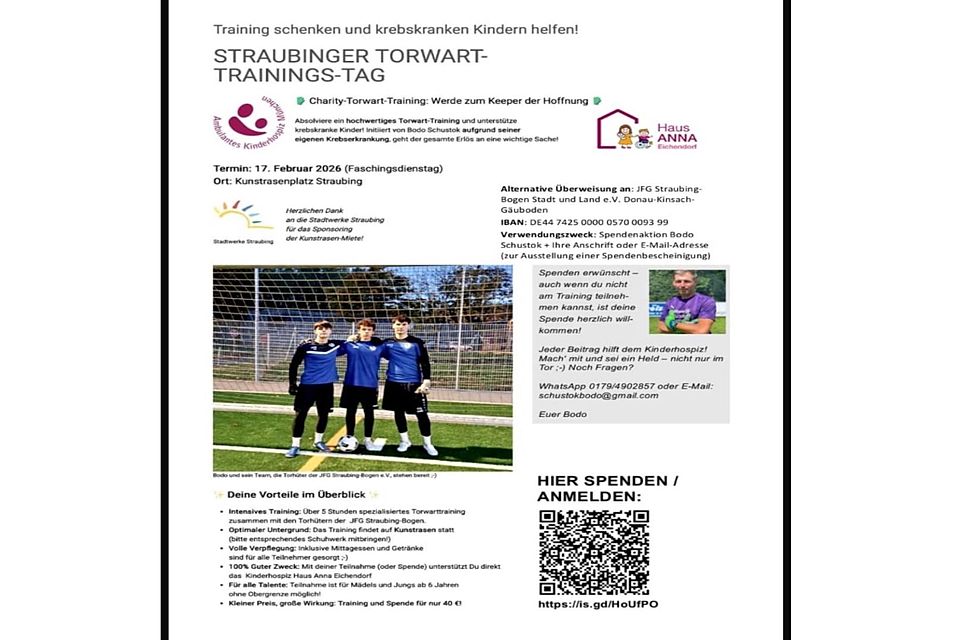 Der Flyer & Infos zum Straubinger Torwart-Trainingstag.