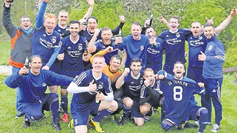 Meister der Kreisliga A Hochwald 2015/2016 und Aufsteiger in die Bezirksliga: SV Thailen. Foto: Barth