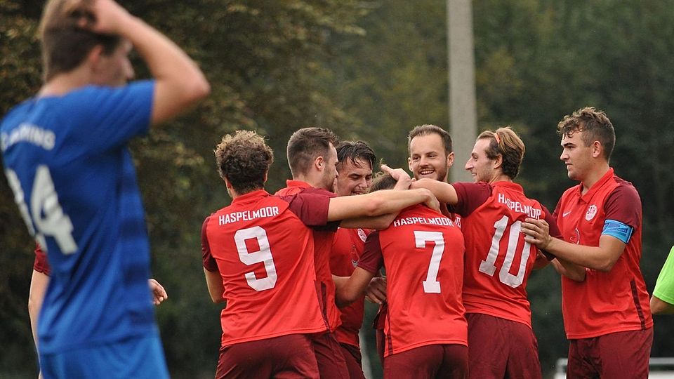 Der SV Haspelmoor stieg letzte Saison auf – und kämpft jetzt um den Klassenerhalt.