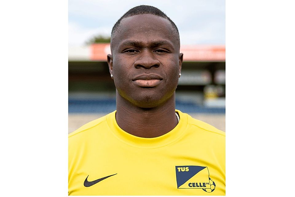 Gibril Badjie vom TuS Celle FC  erzielte einen Hattrick binnen weniger Minuten 