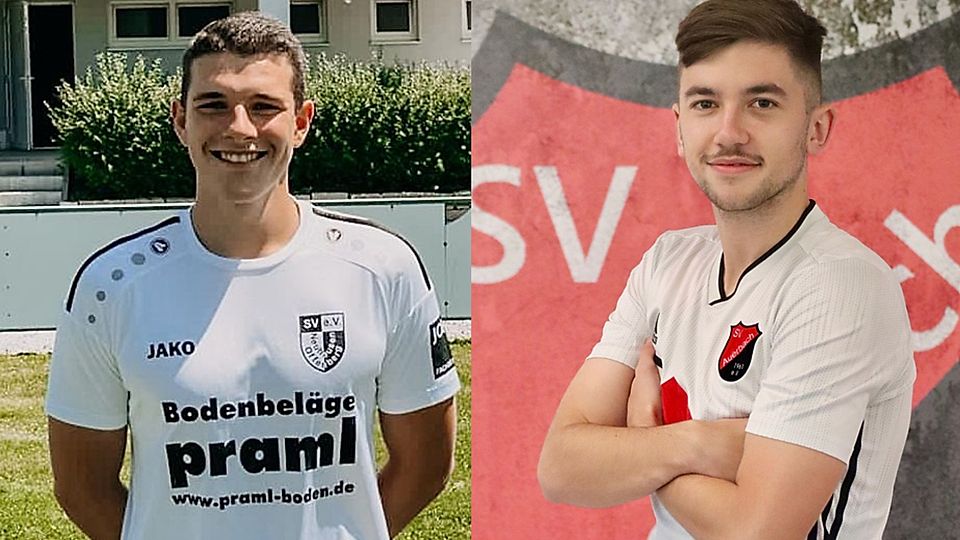 Sebastian Niedermeier (li.) ist ab sofort für den SV Schöfweg spielberechtigt, Mathias Staniczek greift zur neuen Saison beim Bezirksligisten an 