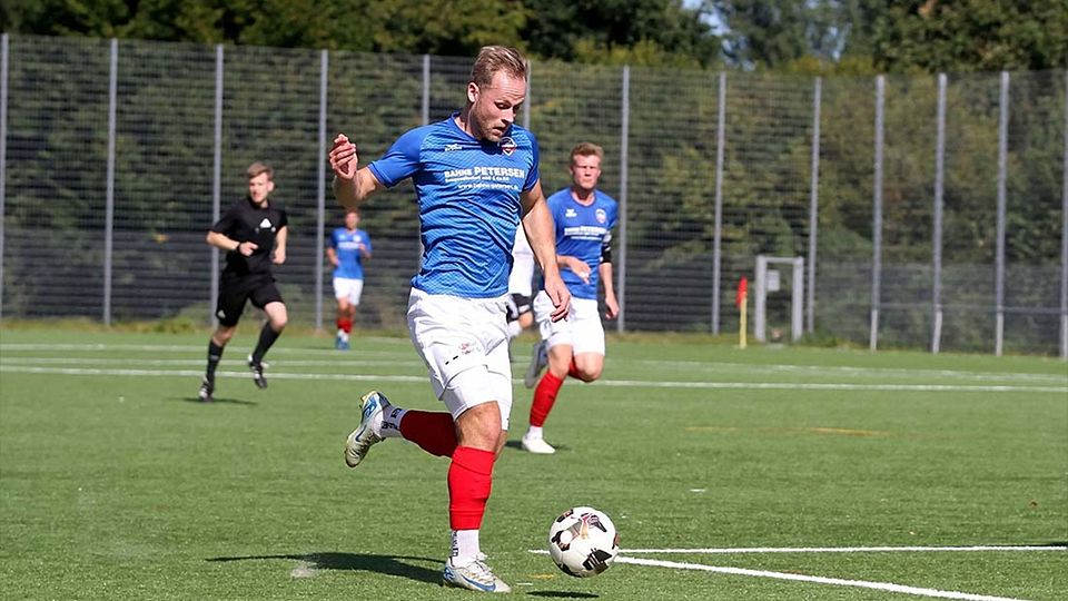 Tobias Zuth (TSB Flensburg) bleibt nach seinem Doppelpack weiterhin zweitbester Torschütze der Landesliga Schleswig..