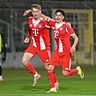 Erneuter Heimerfolg: Die U23 des FC Bayern München II bejubelt den nächsten Sieg vor eigenem Publikum.