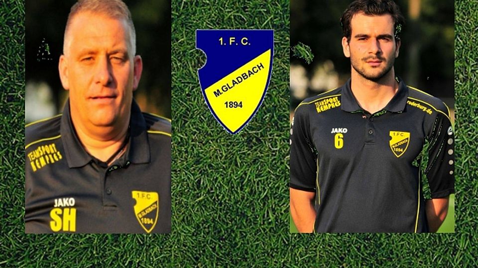 Links FC-Trainer Stephan Houben, rechts Alexandros Armen.