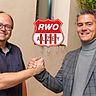 Im November übergab Steffen Jung (rechts) den Vorsitz von RWO Alzey am Mario Petzold. Da war die Welt noch in Ordnung.