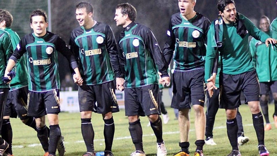 Der Jubel nach dem 3:1-Sieg gegen die Bayern-Amateure war groß - die Überraschung nach dem Preis-Rücktritt ebenso. F: Gross