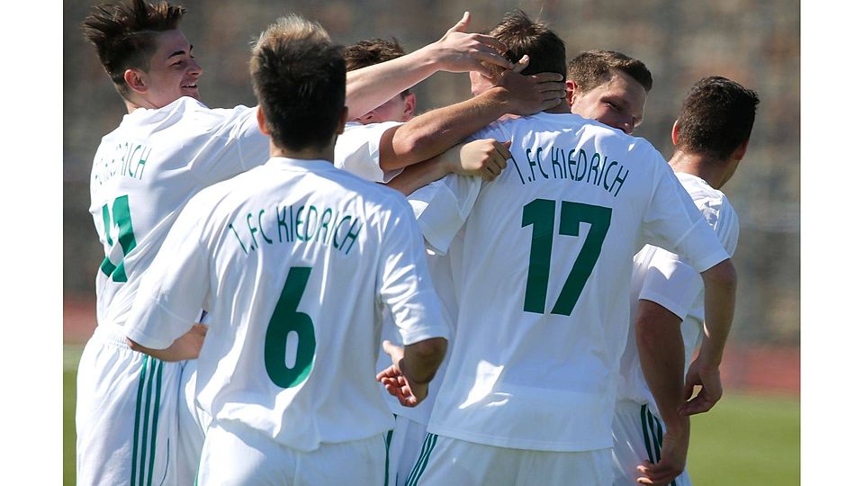 Der 1. FC Kiedrich II sicherte sich durch zwei Treffer in der Nachspielzeit noch einen Punkt  Archivfoto: Vigneron