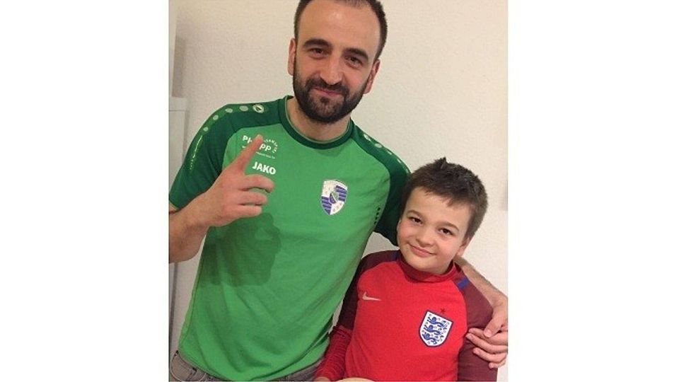 Bereit für die WM: Fahrudin Kuduzovic mit Sohn Adin.