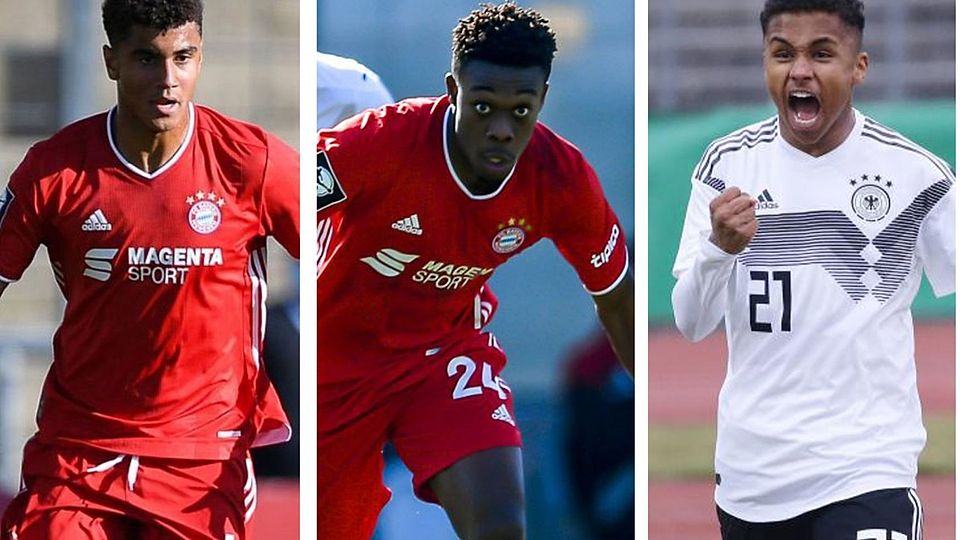 Jamie Lawrence, Christopher Scott und Karim Adeyemi sind beim U19-Lehrgang des DFB.