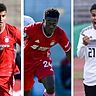 Jamie Lawrence, Christopher Scott und Karim Adeyemi sind beim U19-Lehrgang des DFB.