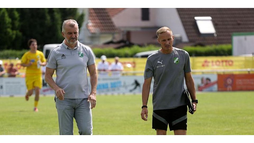 Auf dem Weg in die nächste Spielzeit: Alemannia-Coach Elvir Melunovic (links) und Assistent Sascha Witt.