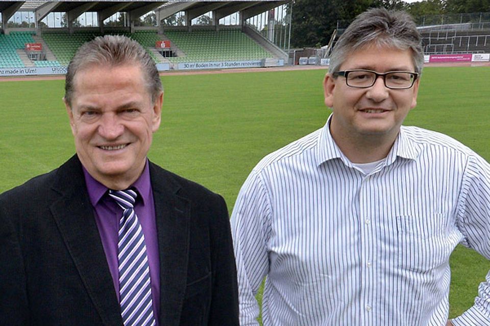 Spatzen-Präsident Paul Sauter (links) und sein Vize Udo Mayer sind am Donnerstag zurückgetreten. Foto: Horst Hörger