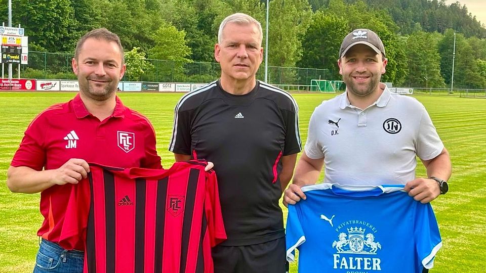 Von links nach rechts: Langdords Sportlicher Leiter Josef Mader, Neu-Coach Michael Wolf, Regens Sportlicher Leiter Daniel Kopp 