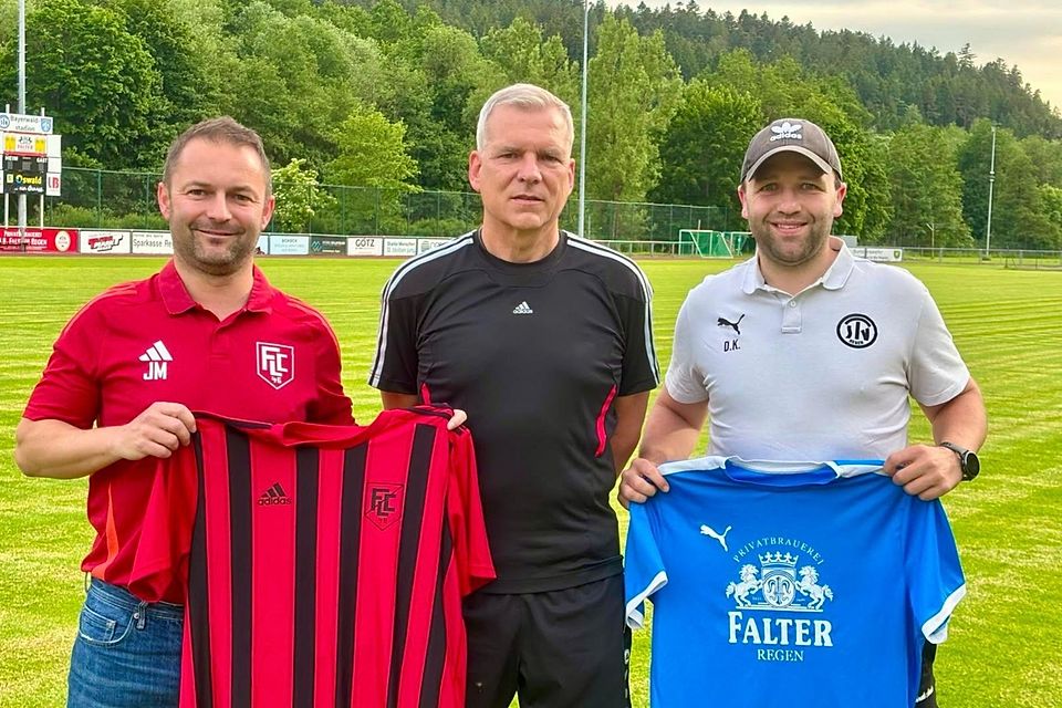 Von links nach rechts: Langdords Sportlicher Leiter Josef Mader, Neu-Coach Michael Wolf, Regens Sportlicher Leiter Daniel Kopp Von links nach rechts: Langdords Sportlicher Leiter Josef Mader, Neu-Coach Michael Wolf, Regens Sportlicher Leiter Daniel Kopp