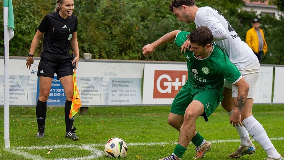 Aufsteiger SV Aubing kann sich über den einen Punkt freuen. Der klare Underdog Garmisch-Partenkirchen geht zwei Mal in Führung, kann den Sieg aber nicht über die Zeit schaukeln.