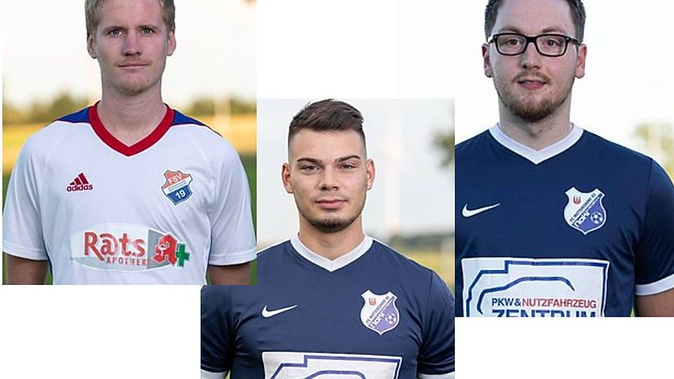 Die drei FSV-Torschützen spielten einige Jahre für NoKi in Action in der 1. Kreisklasse: Christoph Sturm, Niklas Uther und Adrian Tontarra.