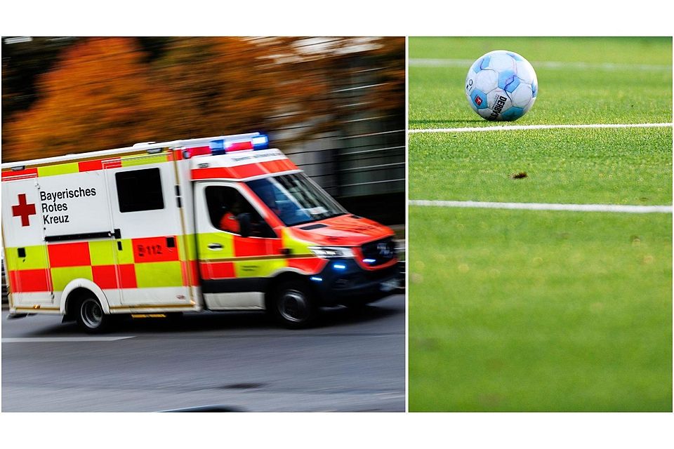 Mit dem Rettungswagen musste ein verletzter Spieler ins Krankenhaus gebracht werden, nachdem es bei einem Kreisliga-Kick in Taufkirchen zu einer wüsten Schlägerei gekommen war. (Symbolbild)