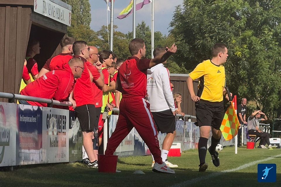 Coach Jan Niehaus on fire 