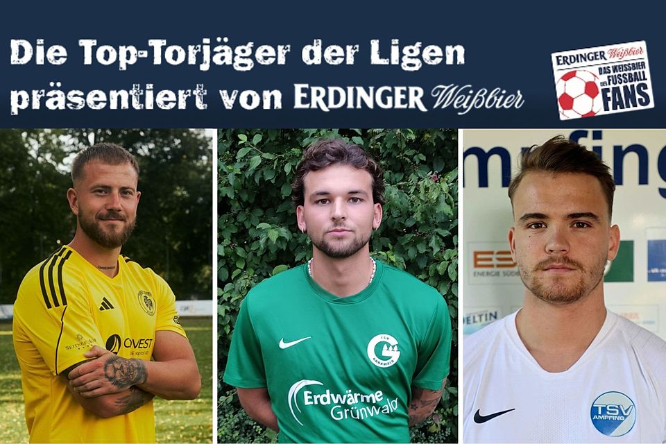 Neu auf dem dritten Platz der Landesliga Südost-Torschützenliste: Julian Höllen (r.) mit sechs Treffern vom TSV Ampfing.