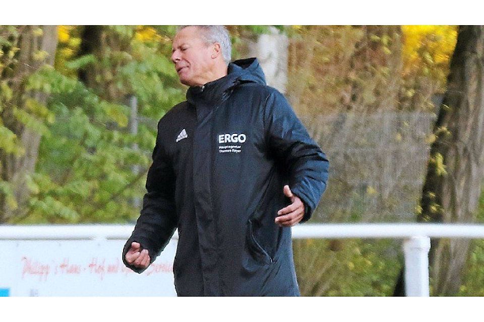 Es ist zum Verzweifeln: Karsten Krzewski, Trainer der 1. Männermannschaft des FC Borussia Belzig, sah sein Team in Werder auf einem guten Weg, doch ein Fehler in der Abwehr verhinderte den mehr als verdienten Punkt.  ©MZV