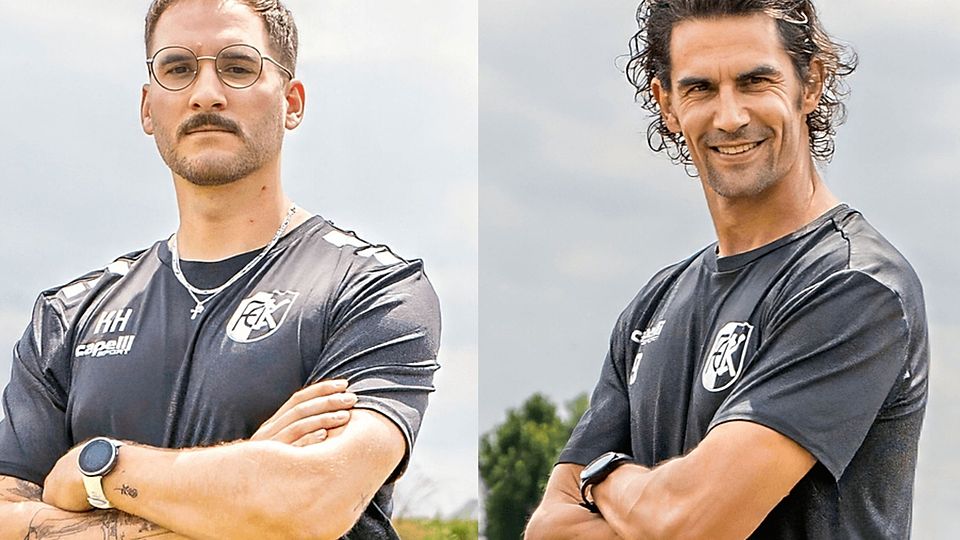 Der FC Kempten hat sich von Trainer Kevin Hailer (links) getrennt, für ihn sprang Teammanager Benjamin Müller (rechts) ein. 