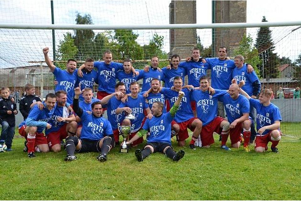 Das Team von Union Klosterfelde hat seine erfolgreiche Landesklasse-Saison mit dem Titel krönen können. © Christian Heinig