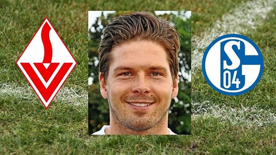 Simon Gubisch verlässt den SV Vaihingen wieder und wechselt zum FC Schalke 04 zurück. Foto: Bergmann/Collage: FuPa