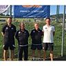Die neuen Torwarttrainer am BFV-NLZ Cham: Josef Brandl (2.v.li.) und Günther Schreiner (3.v.li.) zusammen mit Sportlichem Leiter Gerhard Peintinger (1.v.li.) und NLZ-Leiter Uwe Mißlinger.
