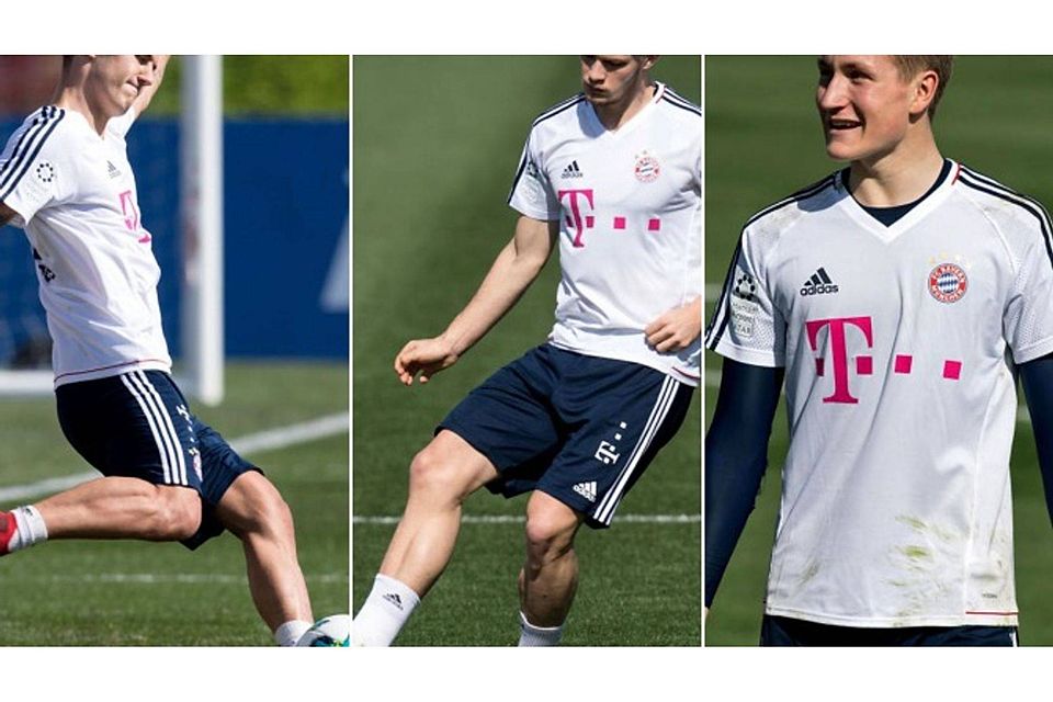 Niklas Dorsch (li.), Lars Lukas Mai und Ron-Thorben Hoffmann (r.) sind drei der fünf Jugendspieler, die in Doha dabei sind. Fotos: dpa