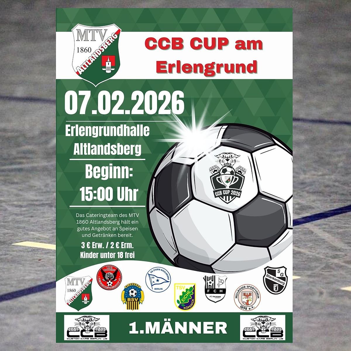 C-C-B FC会報 may club REPORT　まとめて CCB Cup: Blankenburg krönt sich, Altlandsberg fällt im
