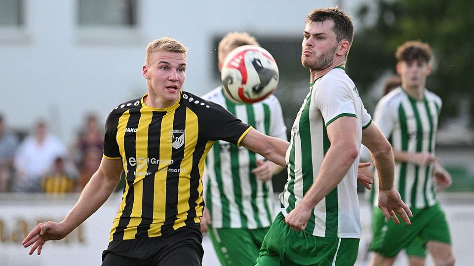 Leopold Knauer (links) muss mit dem ASV Burglengenfeld nach Etzenricht. Der TSV Bad Abbach (rechts Lukas Zeitler) hat Dingolfing zu Gast.