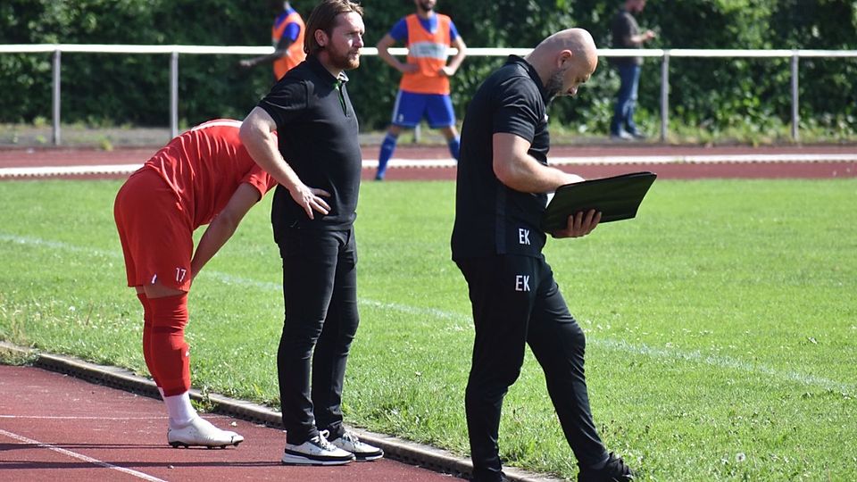 Chefcoach Ferhat Cerci (links) mit Co-Trainer Evren Karka.