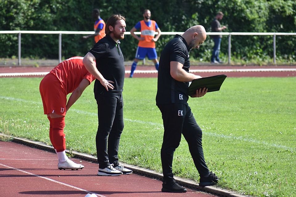 Chefcoach Ferhat Cerci (links) mit Co-Trainer Evren Karka.