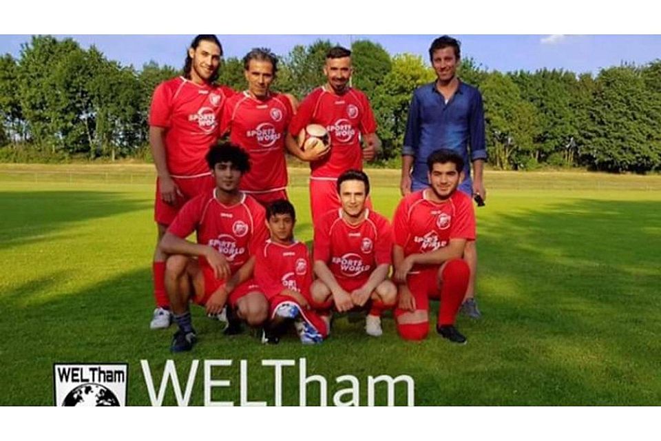 Das Flüchtlingsteam "Weltham United" tritt in Lohne an