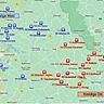 Die Vereine der Kreisliga West sind blau markiert, die der Kreisliga Ost rot. – Grafik: Google Maps/BFV
