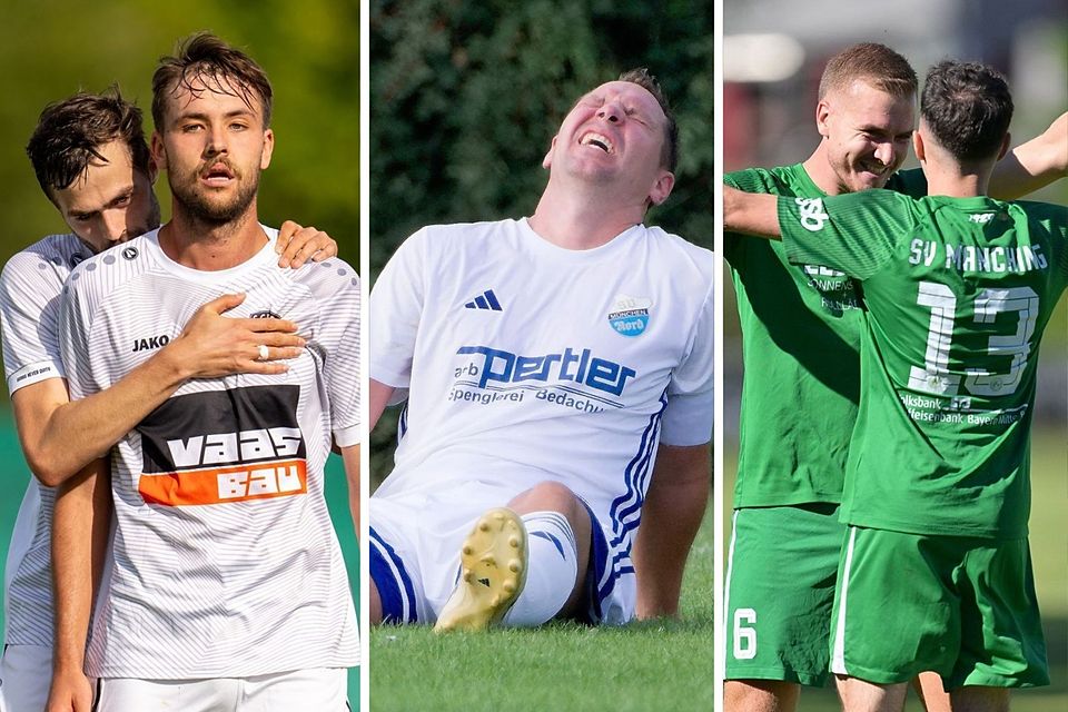 Drei Bilder – drei Knaller-Duelle. Reichertsheim (links) spielt gegen den Nachbarn aus Ampfing, Lerchenau (mitte) ist im Derby gefordert und Manching (rechts) duelliert sich mit dem Primus. Drei Bilder – drei Knaller-Duelle. Reichertsheim (links) spielt gegen den Nachbarn aus Ampfing, Lerchenau (mitte) ist im Derby gefordert und Manching (rechts) duelliert sich mit dem Primus.